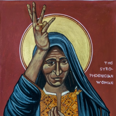Image of a woman representing the Syrophoenician woman in Matthew chapter 15