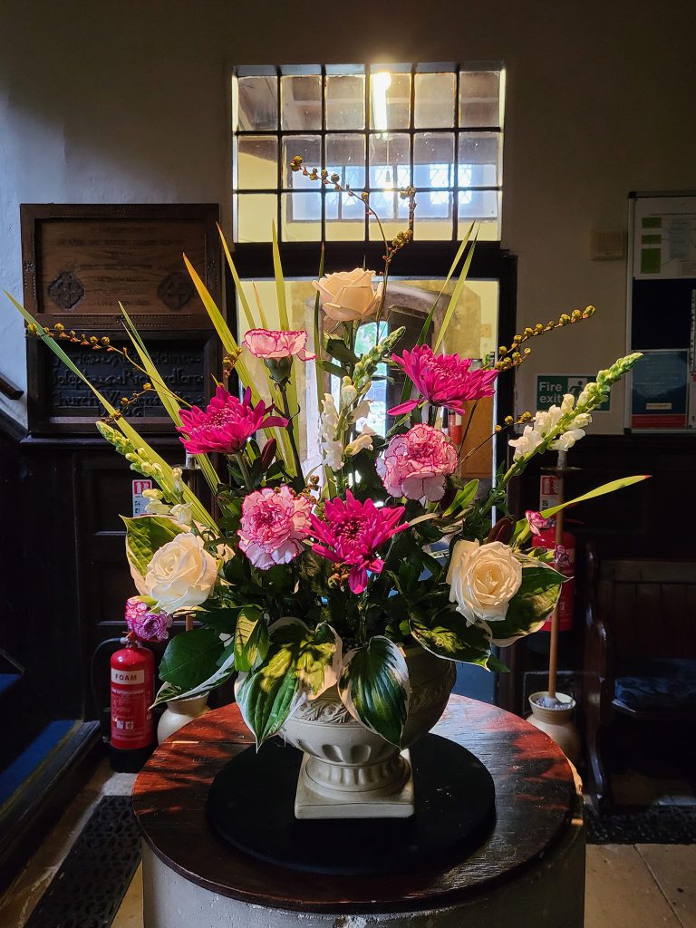 Floral display at Clowne