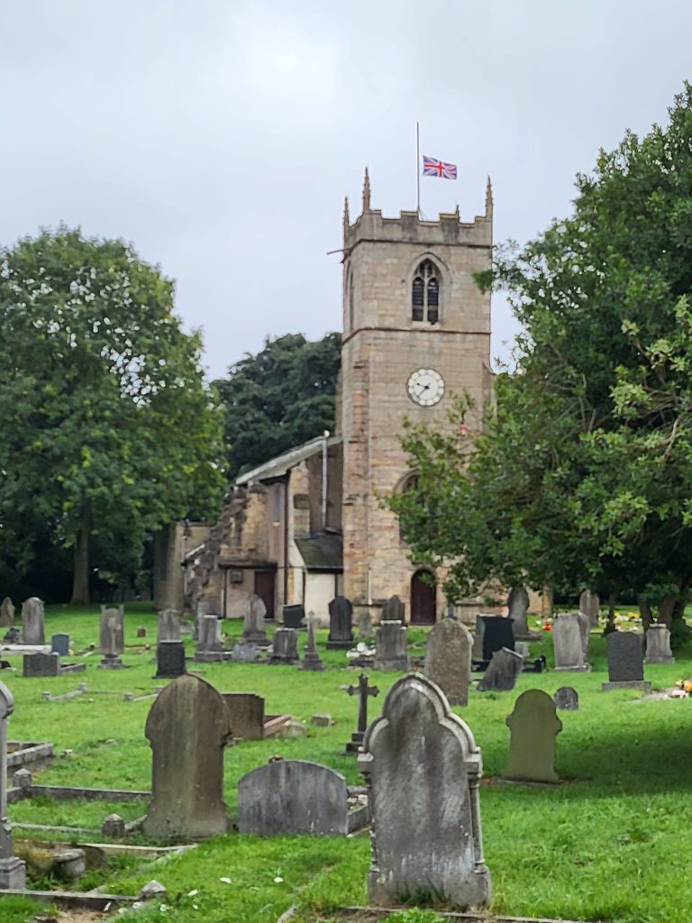 Flag at half mast at Clowne 